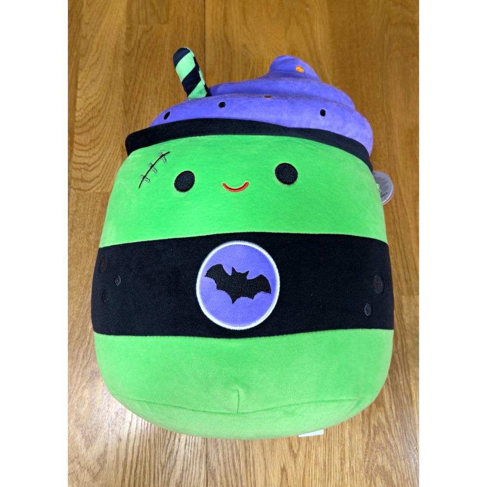 Squishmallows Bartok Zombie Milkshake 12" Halloween 2025 Green Purple NWT